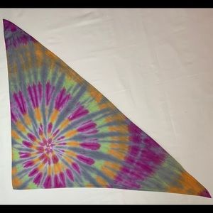 Tie dye triangle bandana mask